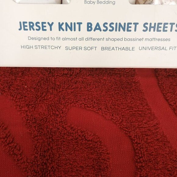 Grssder Baby Bedding Jersey Knit Bassinet Sheet Set 3-Pack High Stretchy Super S - Picture 6 of 8